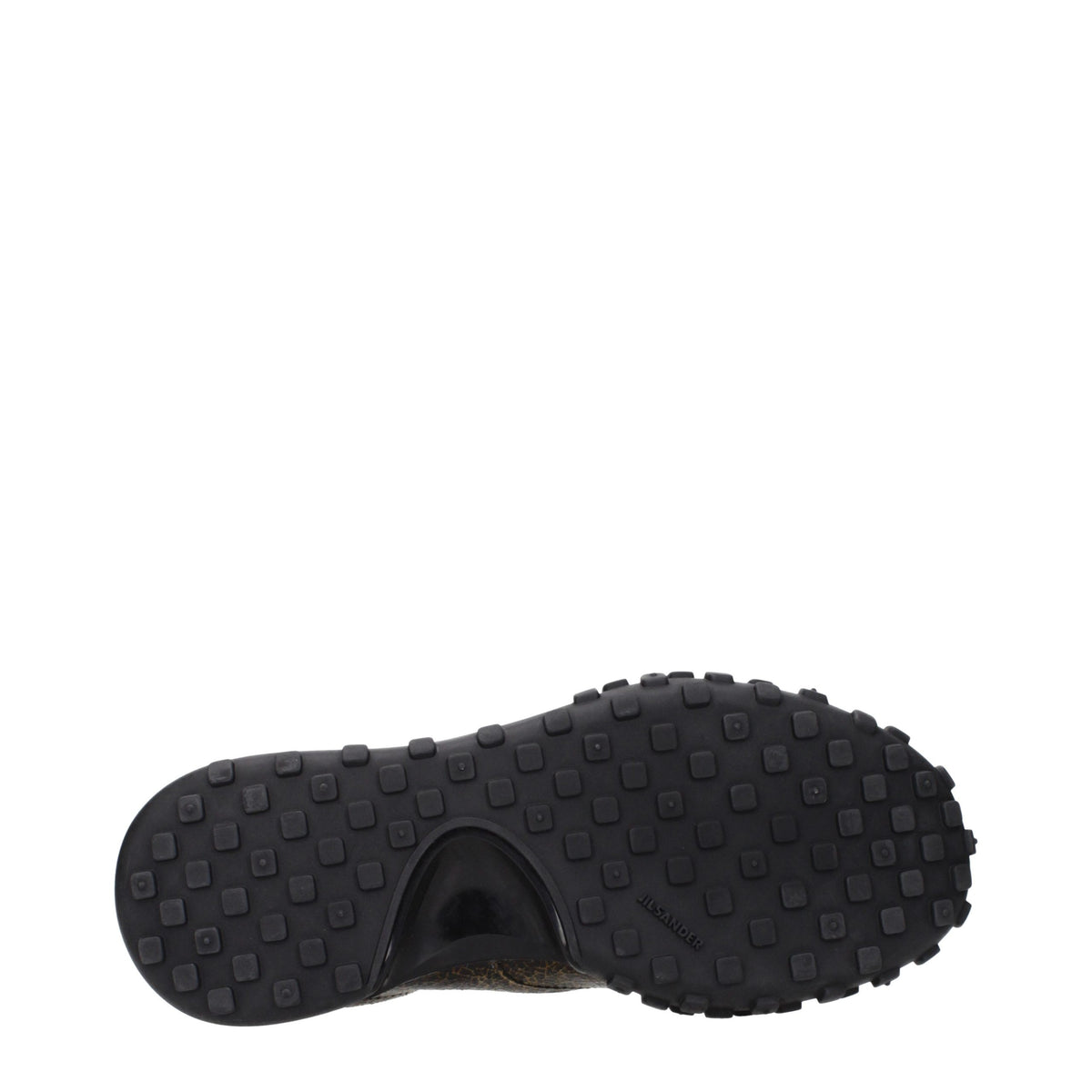 Jil Sander Schwarze Leder-Sneakers