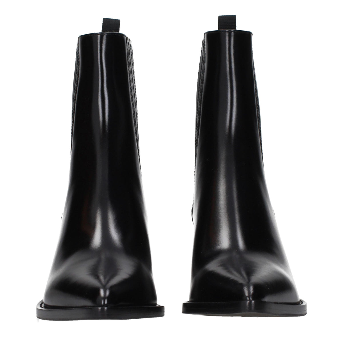 Christian Dior Schwarze Leder-Stiefeletten