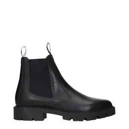 Celine Schwarze Leder-Stiefeletten