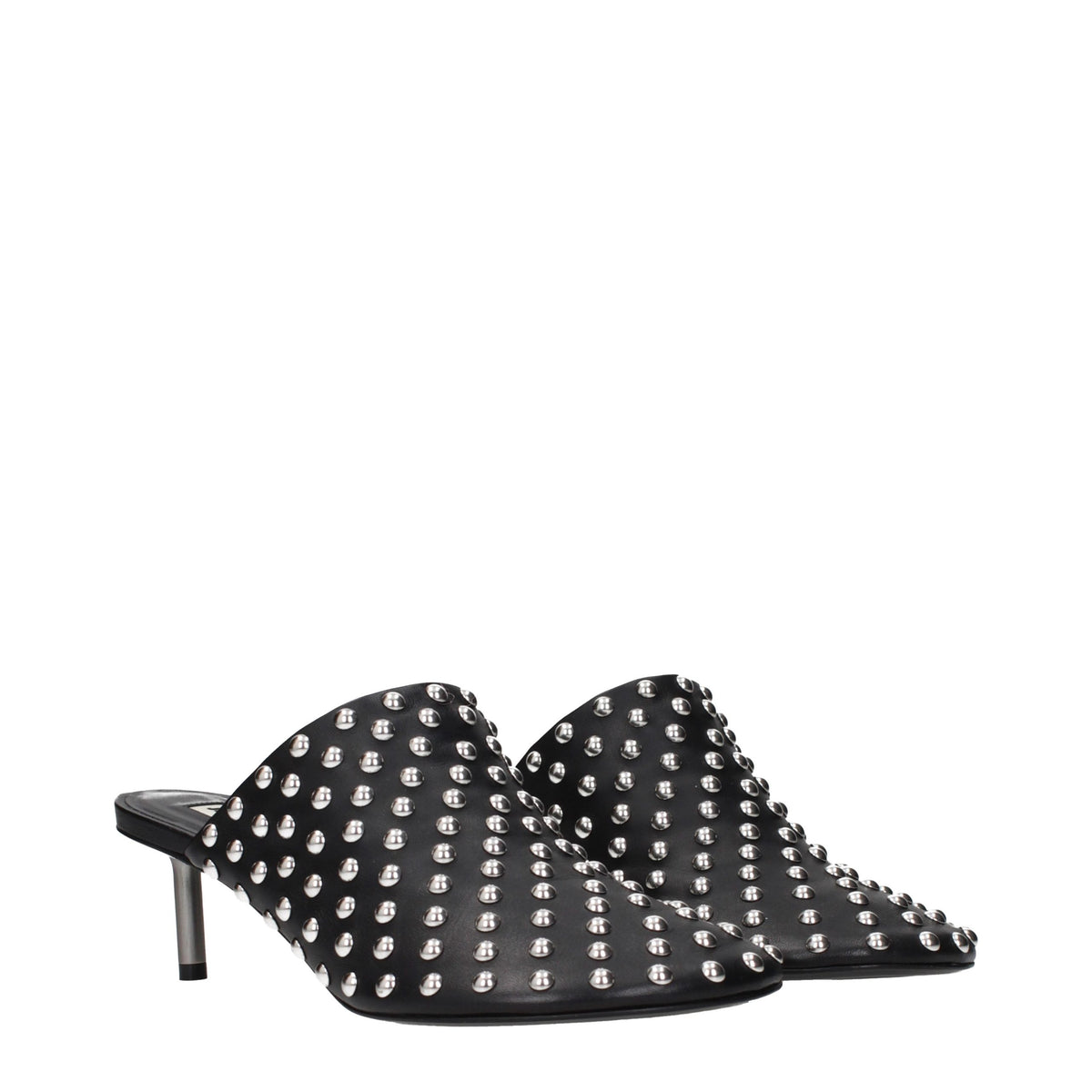 Jil Sander Schwarze Mules aus Leder