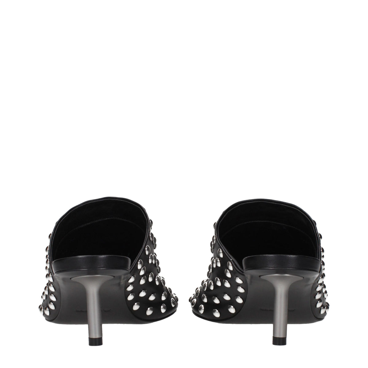 Jil Sander Schwarze Mules aus Leder