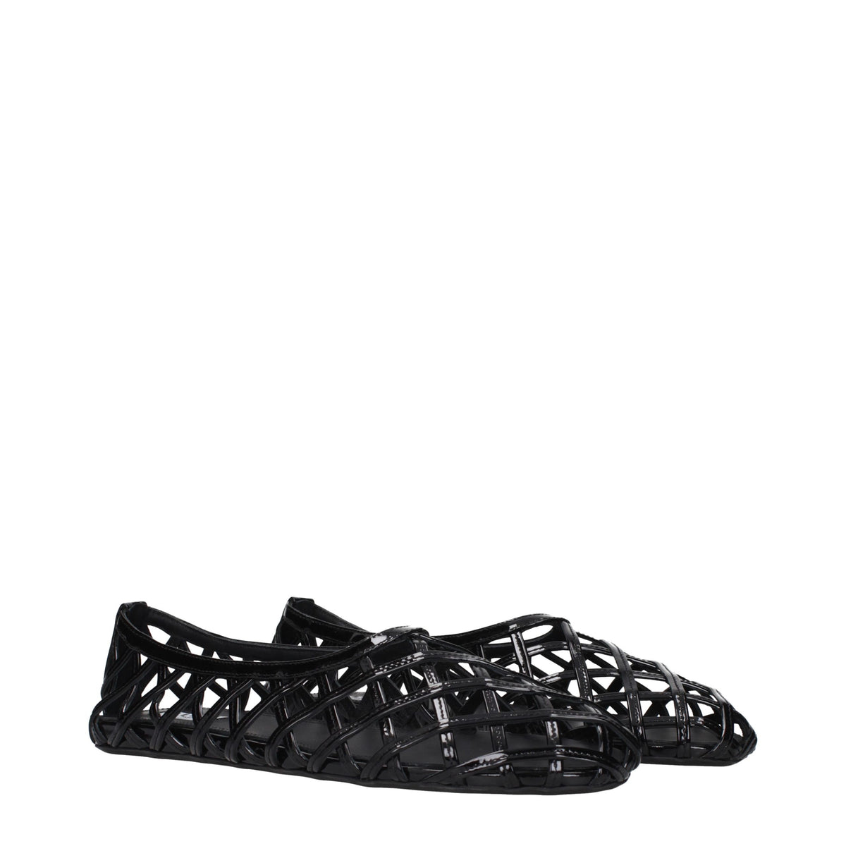 Alaïa Schwarze Ballerinas aus Leder