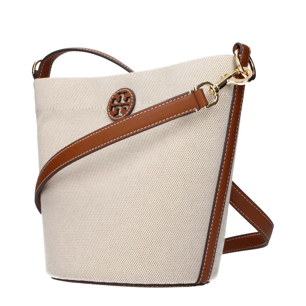 Tory Burch Beige Stoff-Umhängetasche