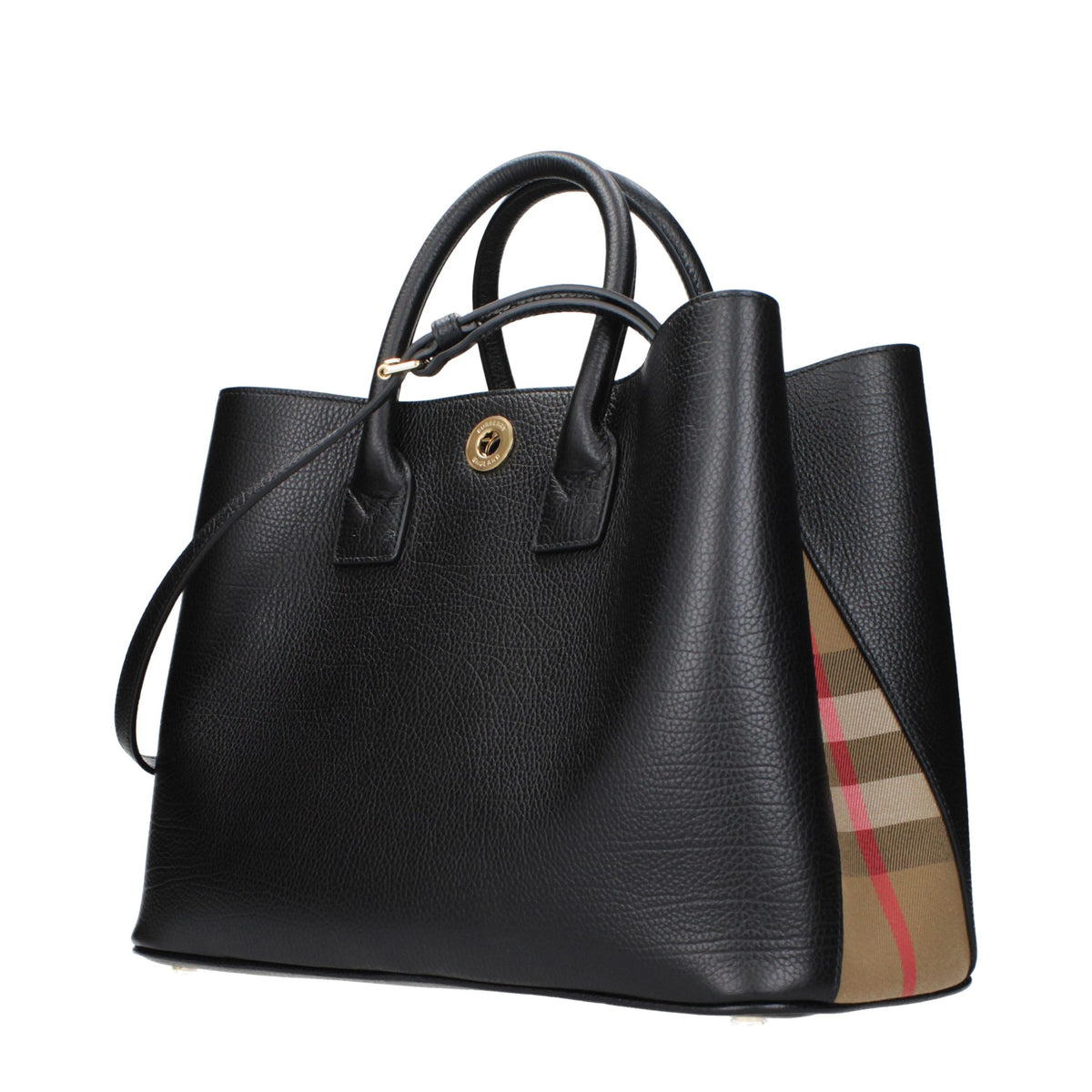 Burberry Schwarze Lederhandtasche