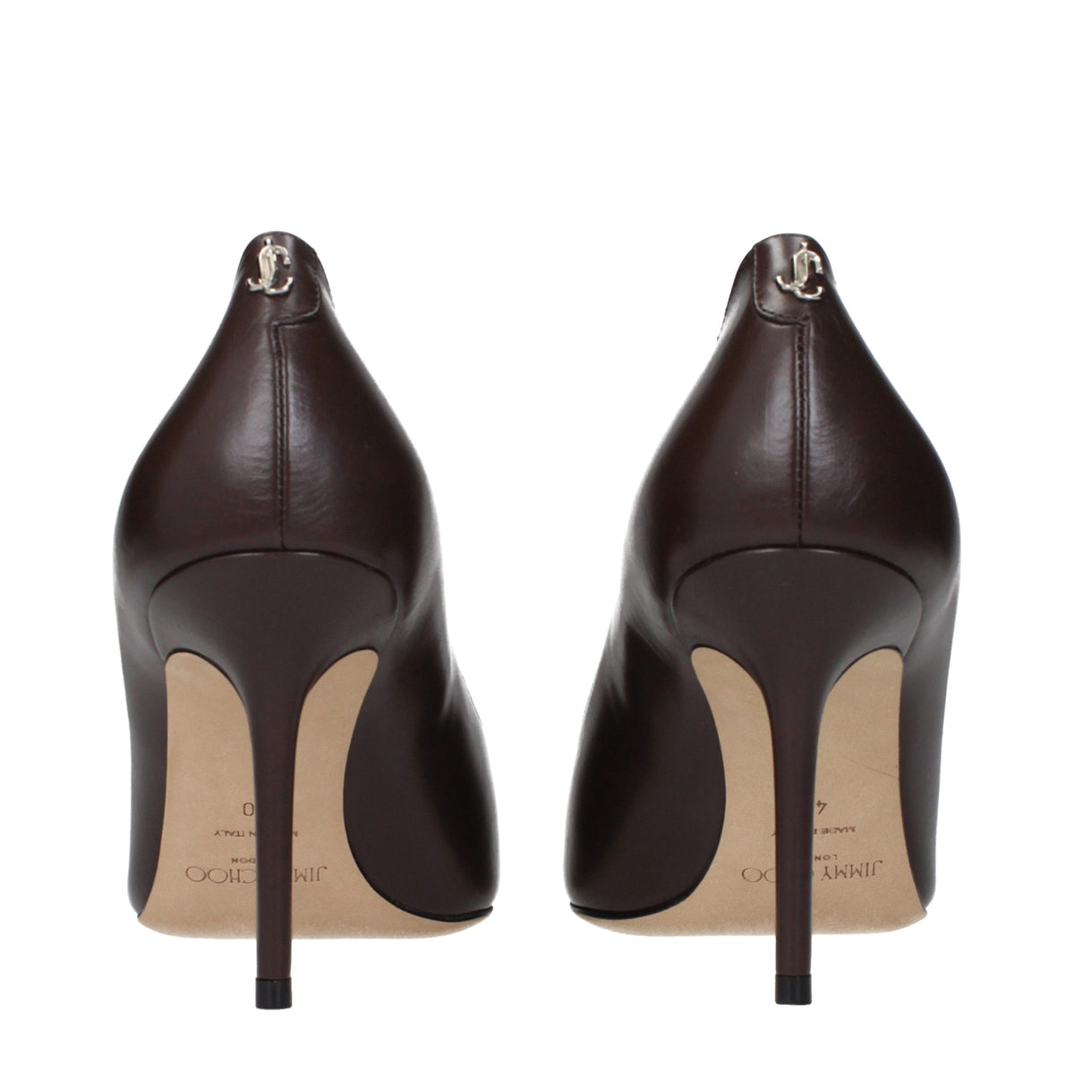 Jimmy Choo Braune Leder Pumps mit hohem Absatz
