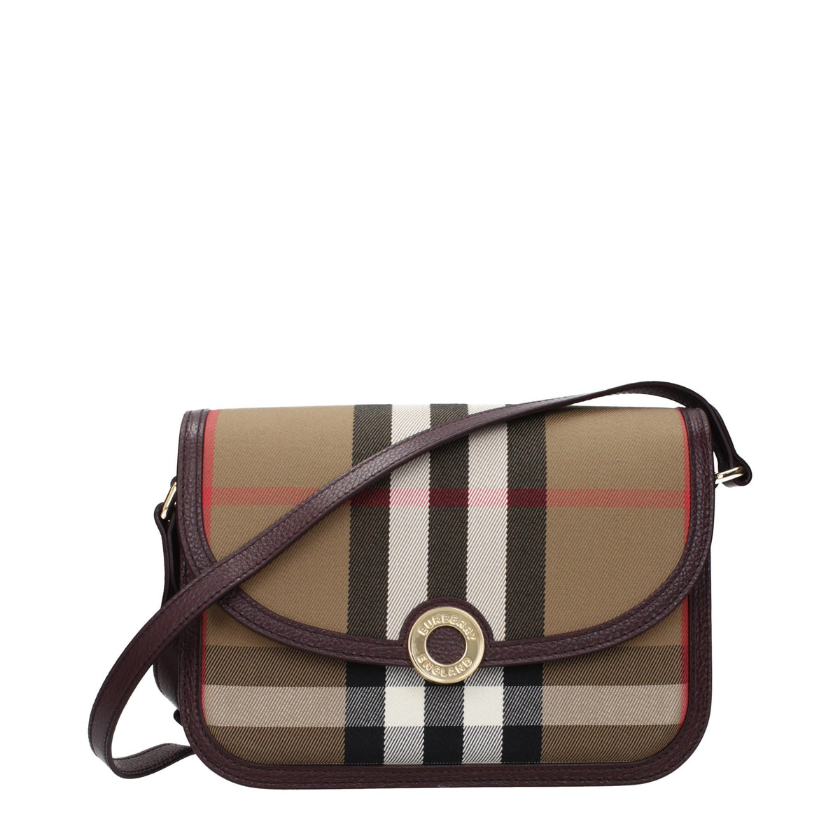 Burberry Braune Umhängetasche aus Stoff