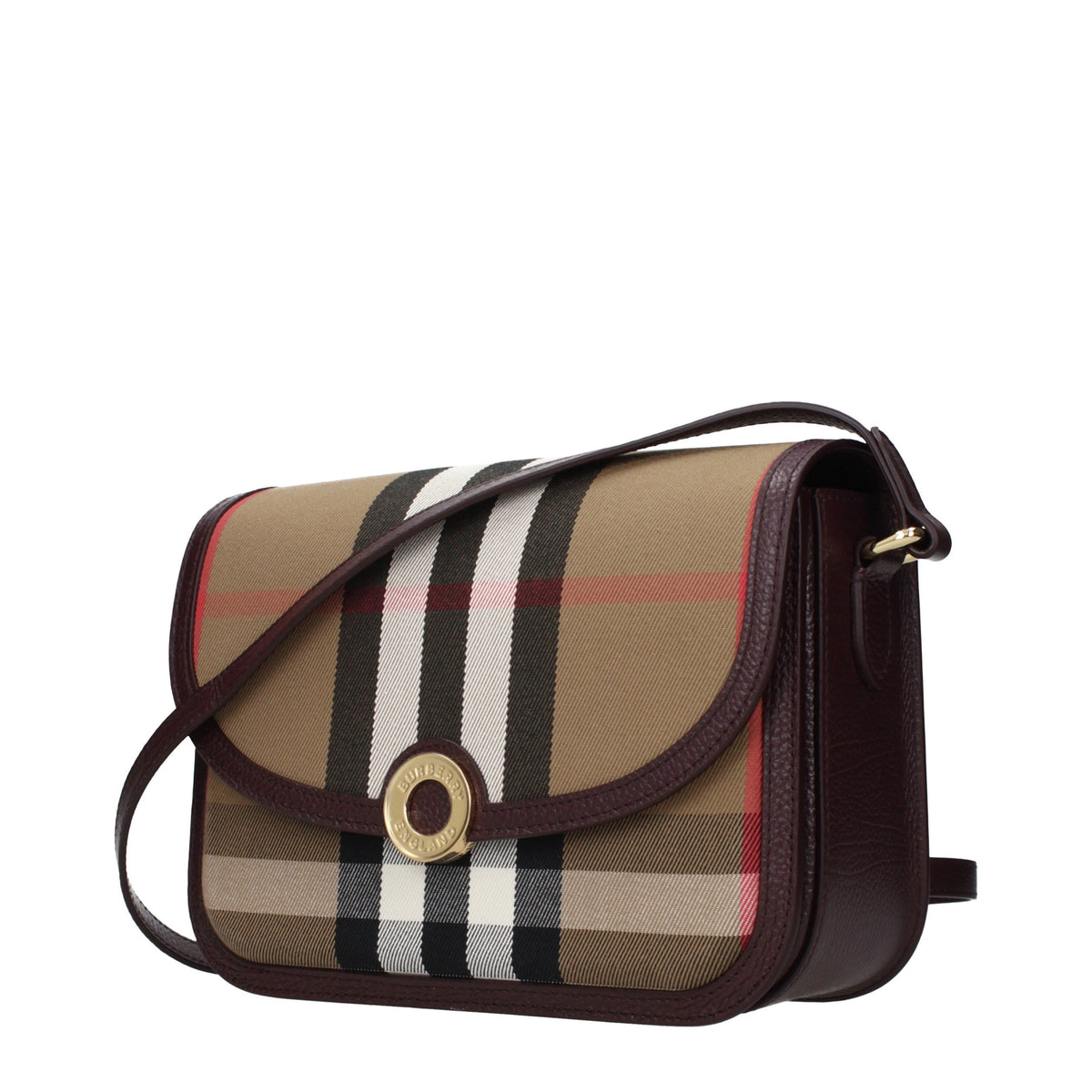 Burberry Braune Umhängetasche aus Stoff