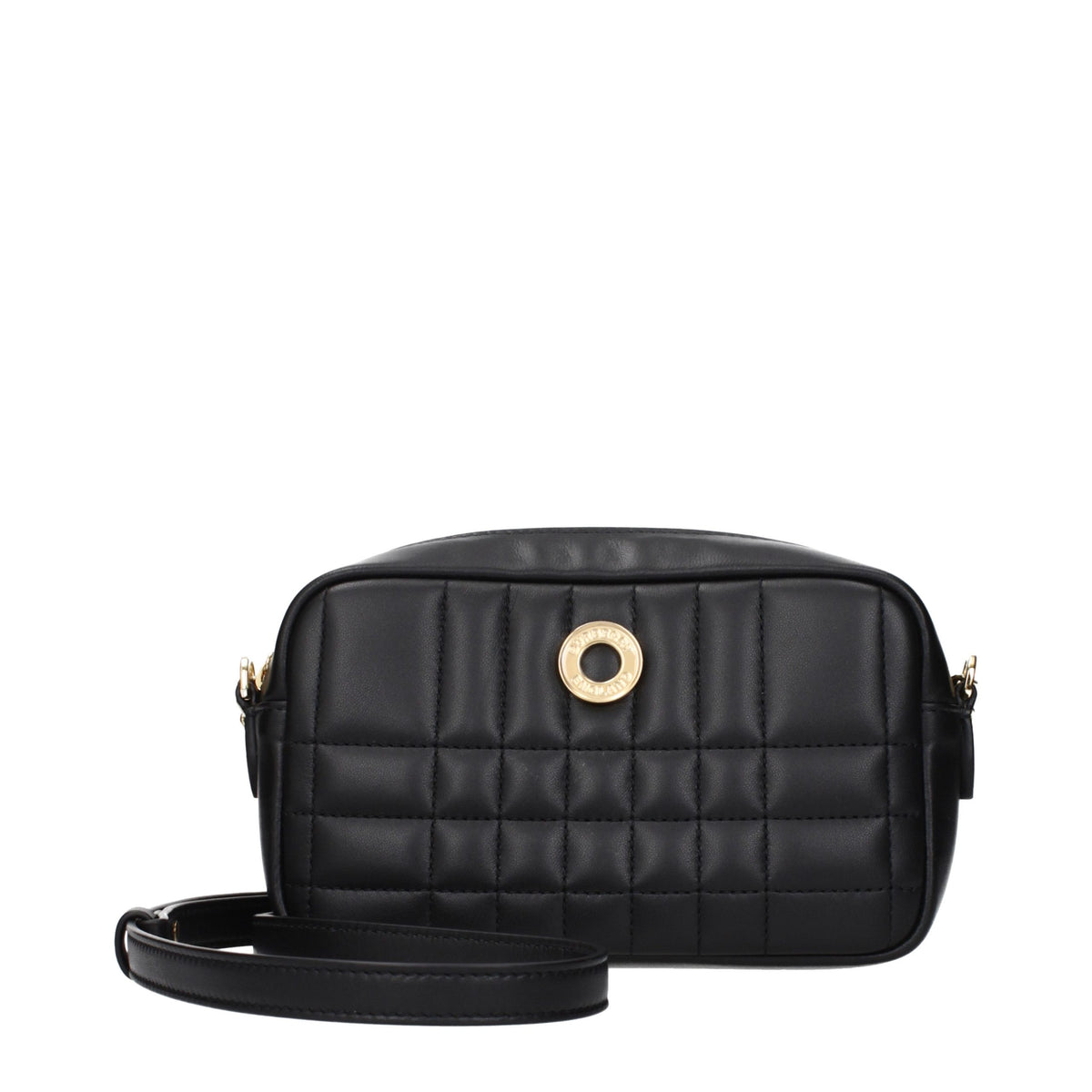 Burberry Schwarze Leder Umhängetasche