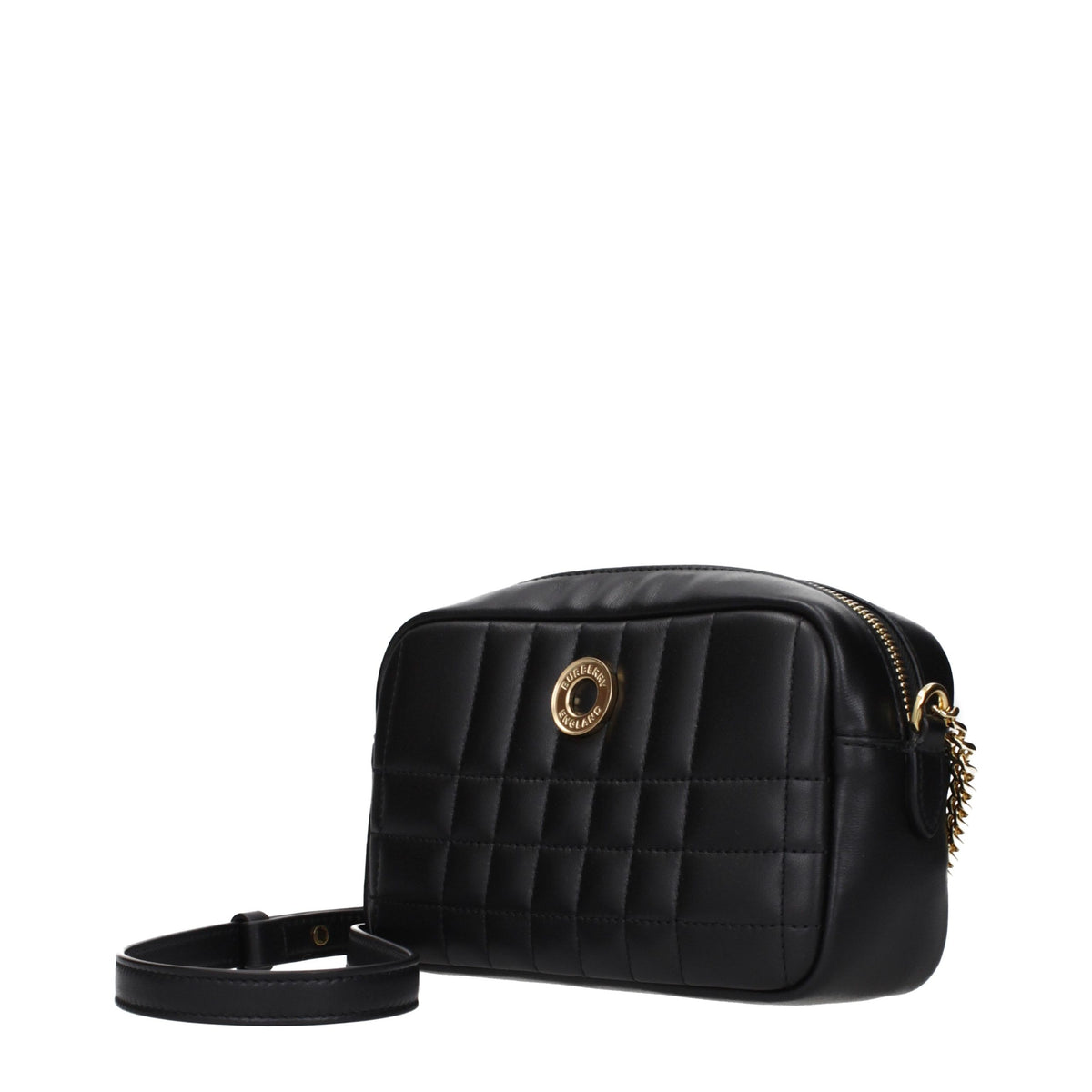 Burberry Schwarze Leder Umhängetasche
