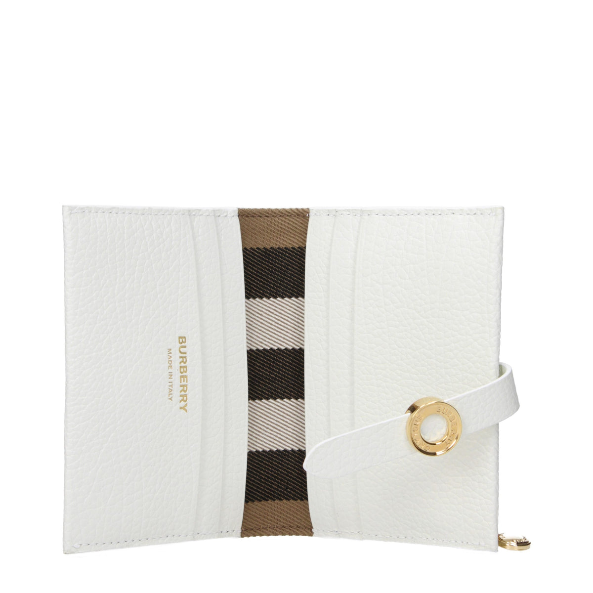 Burberry Weiße Leder-Geldbörse