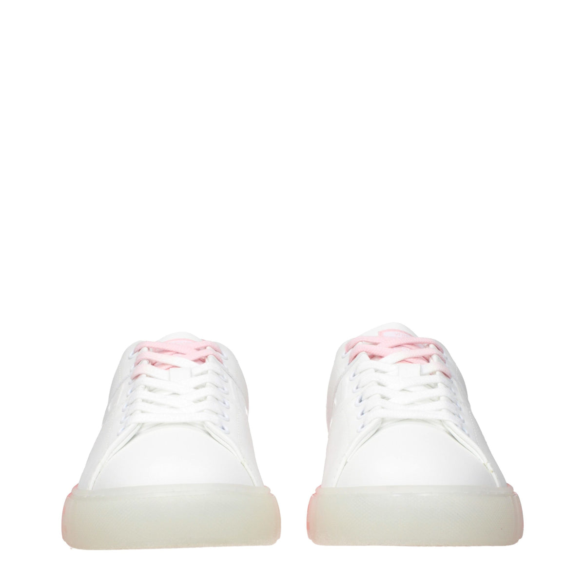 Versace Weiße Low-Top-Sneaker aus Leder