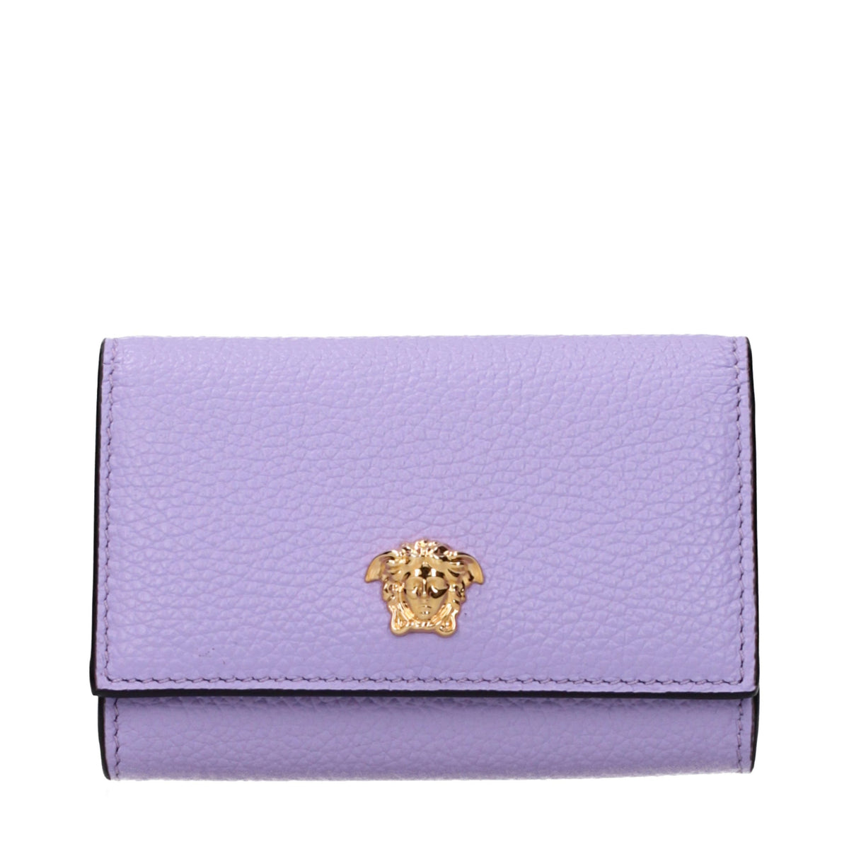 Versace Violette Ledergeldbörse