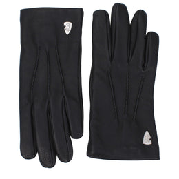Burberry Schwarze Lederhandschuhe