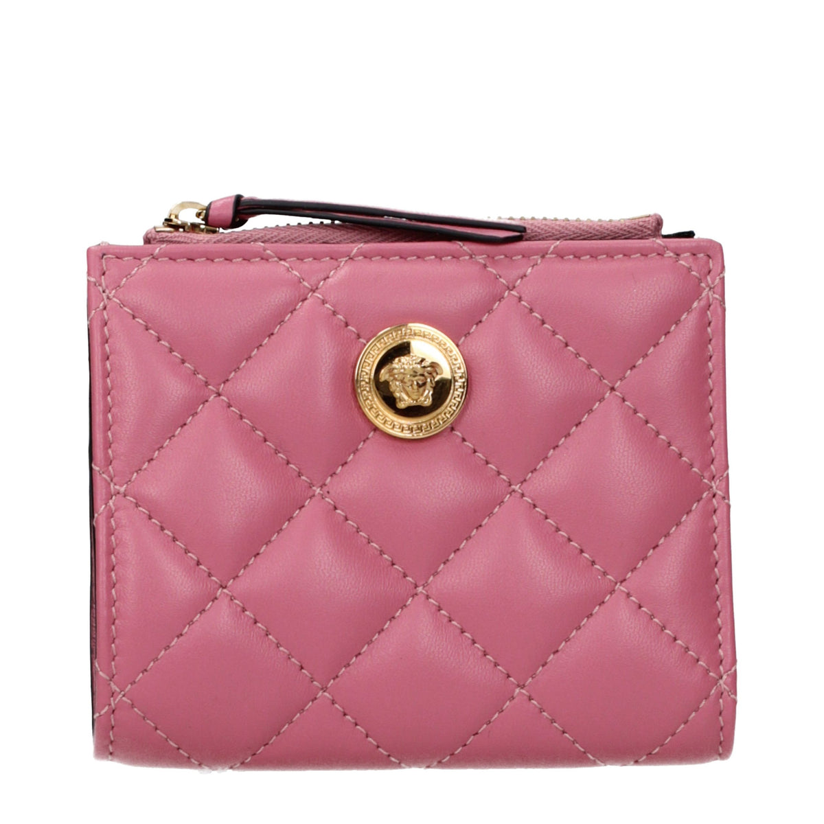 Versace Pinkes Leder Portemonnaie