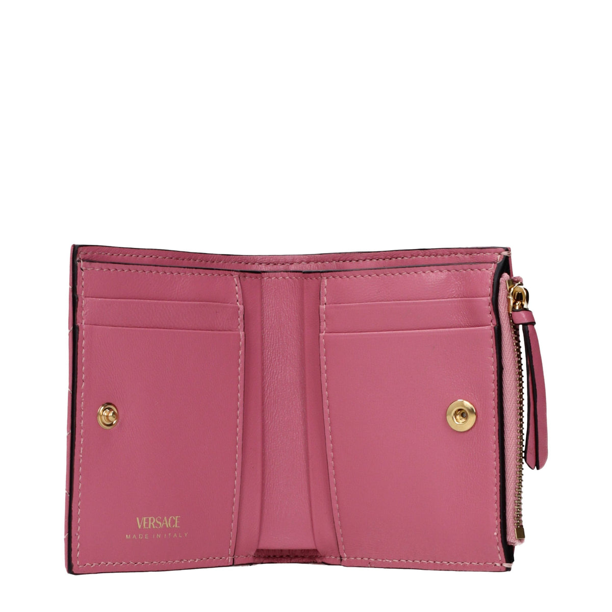 Versace Pinkes Leder Portemonnaie