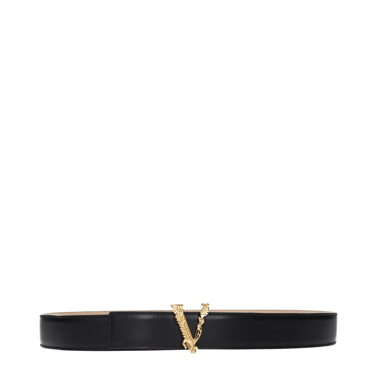 Versace Schwarzer Ledergürtel Regular