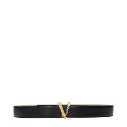 Versace Schwarzer Ledergürtel Regular