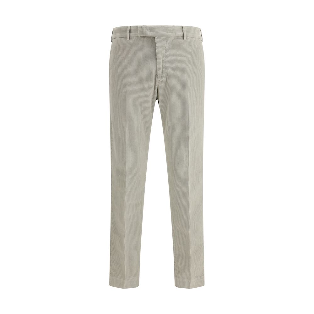 PT Torino Graue Baumwoll-Freizeithose