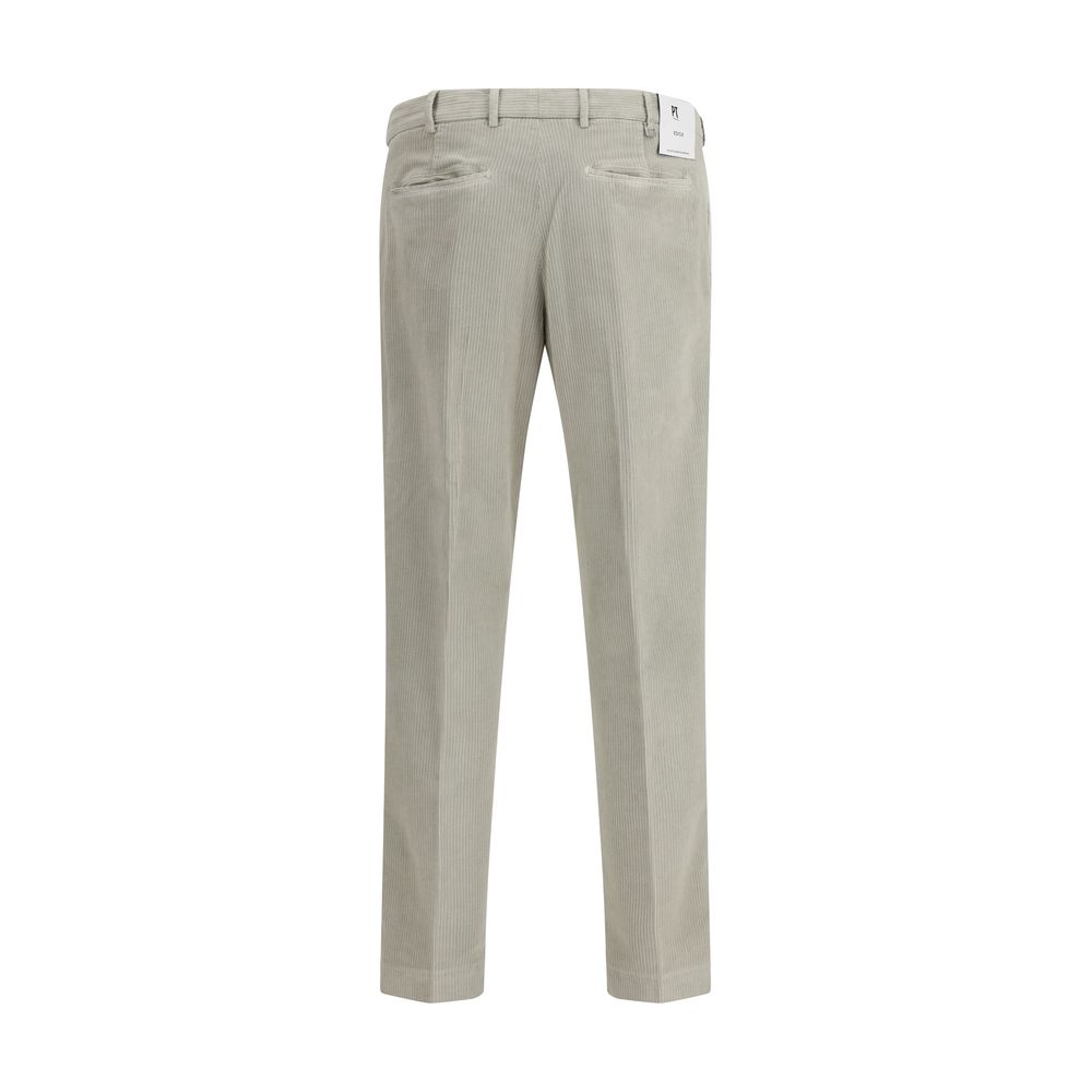 PT Torino Graue Baumwoll-Freizeithose