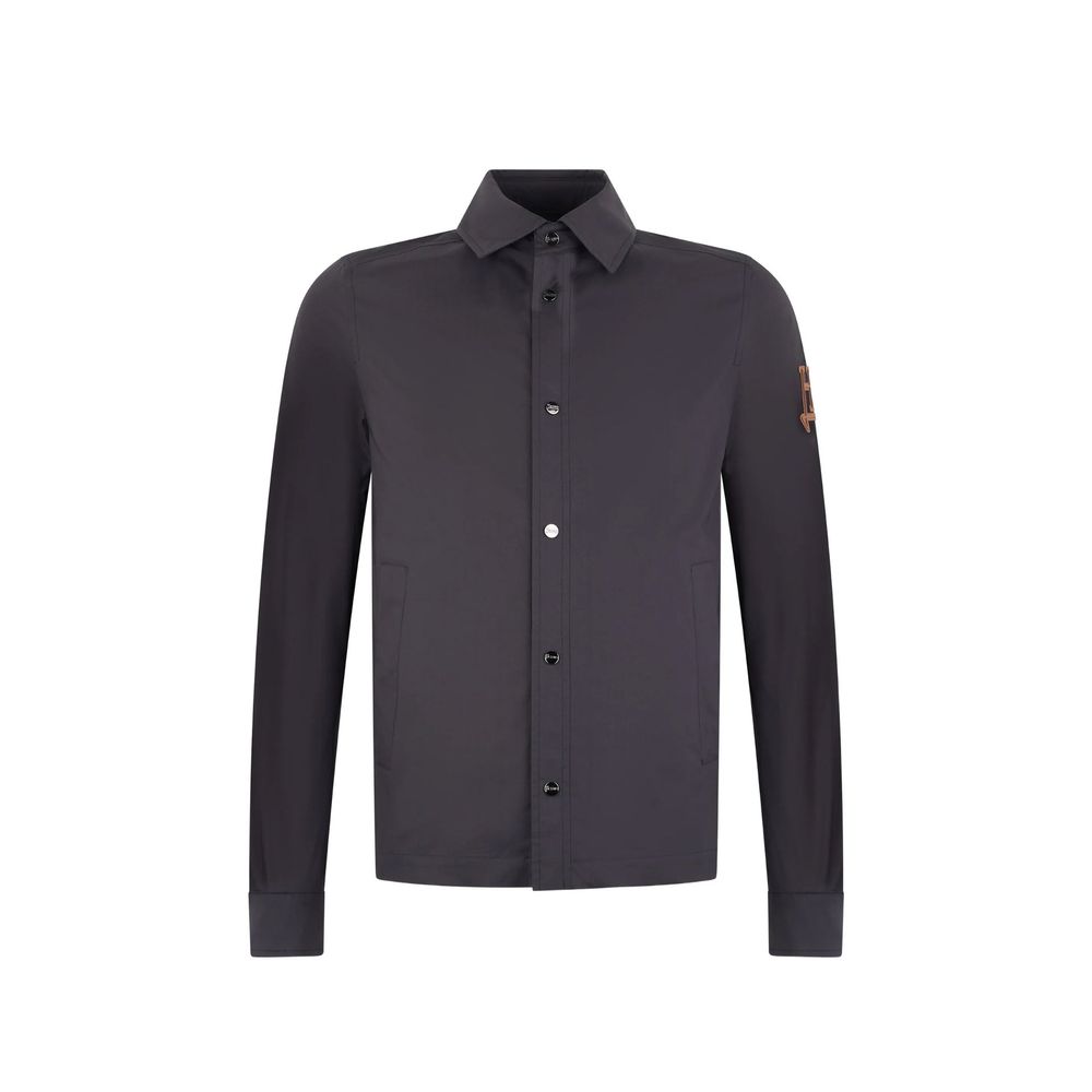 Herno Blaue Baumwoll-Shell-Jacke