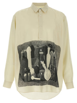 Magliano Beige Seidenbluse