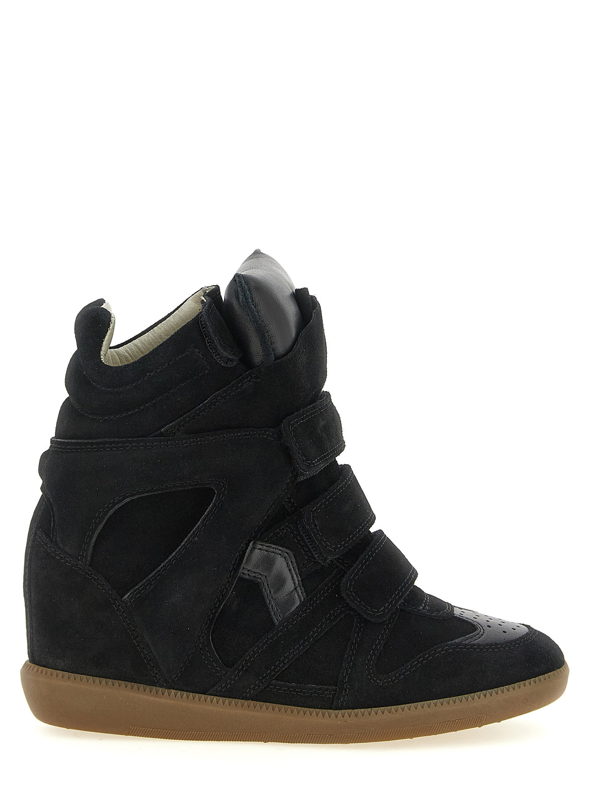 Isabel Marant Schwarze High-Top-Sneaker aus Rindsleder