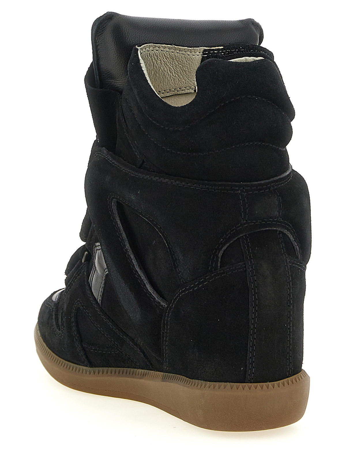 Isabel Marant Schwarze High-Top-Sneaker aus Rindsleder