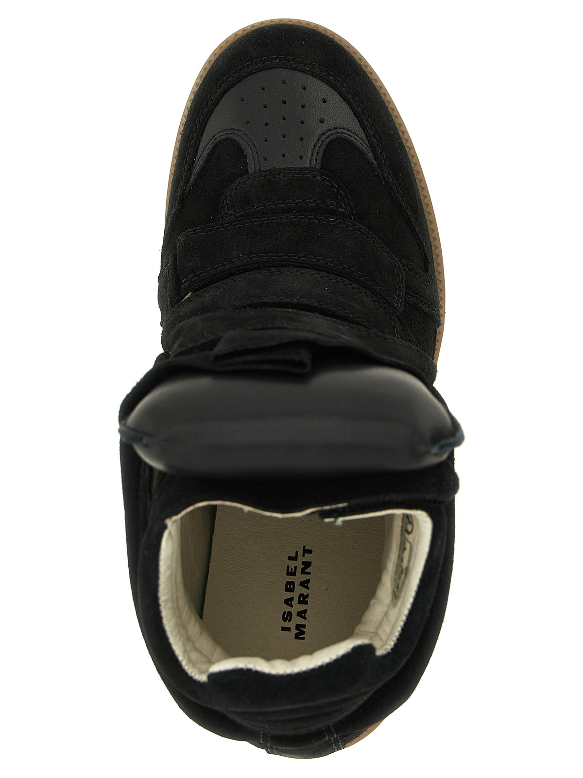 Isabel Marant Schwarze High-Top-Sneaker aus Rindsleder