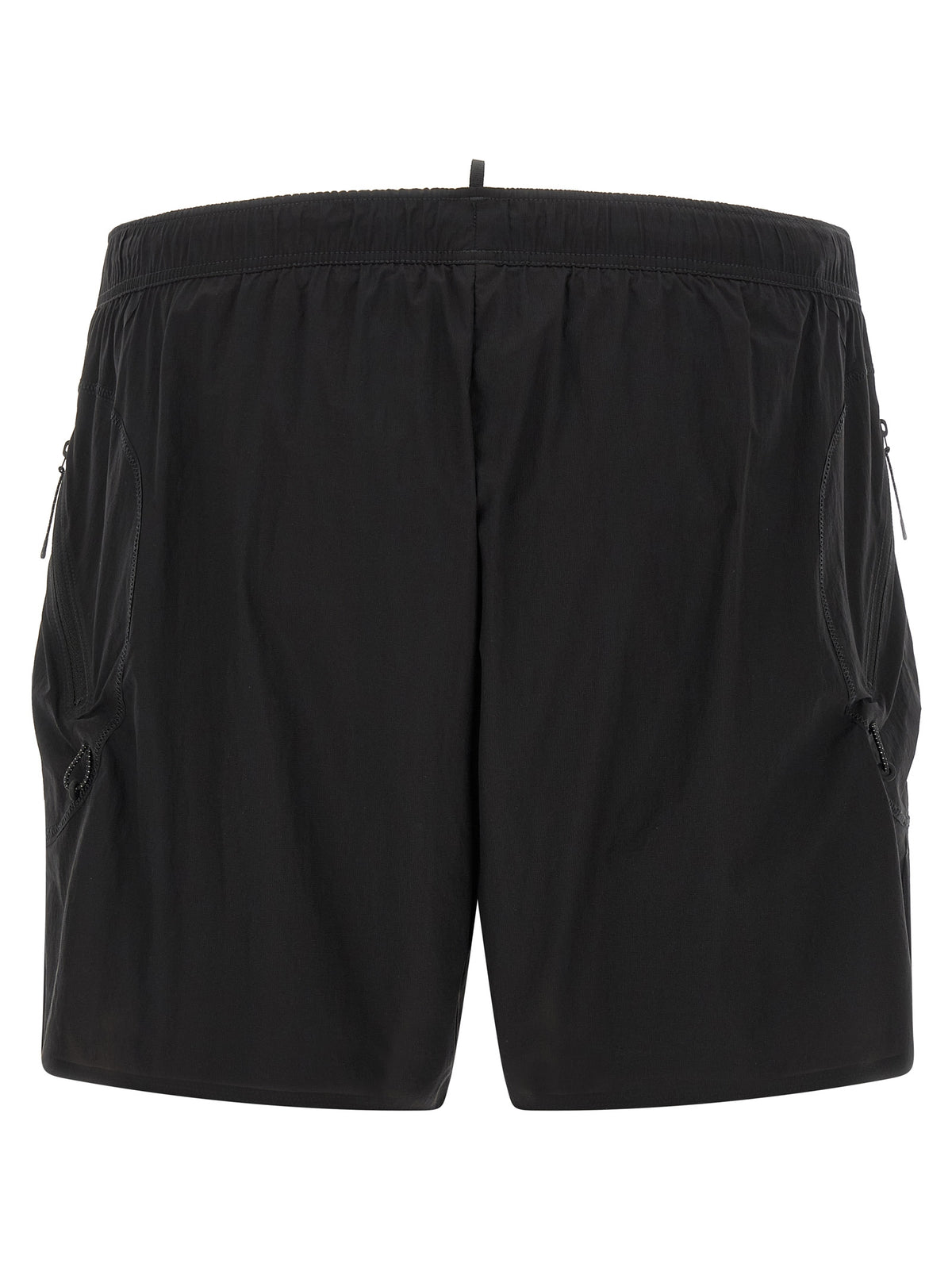 SATISFY Schwarze Polyamid-Bermudashorts