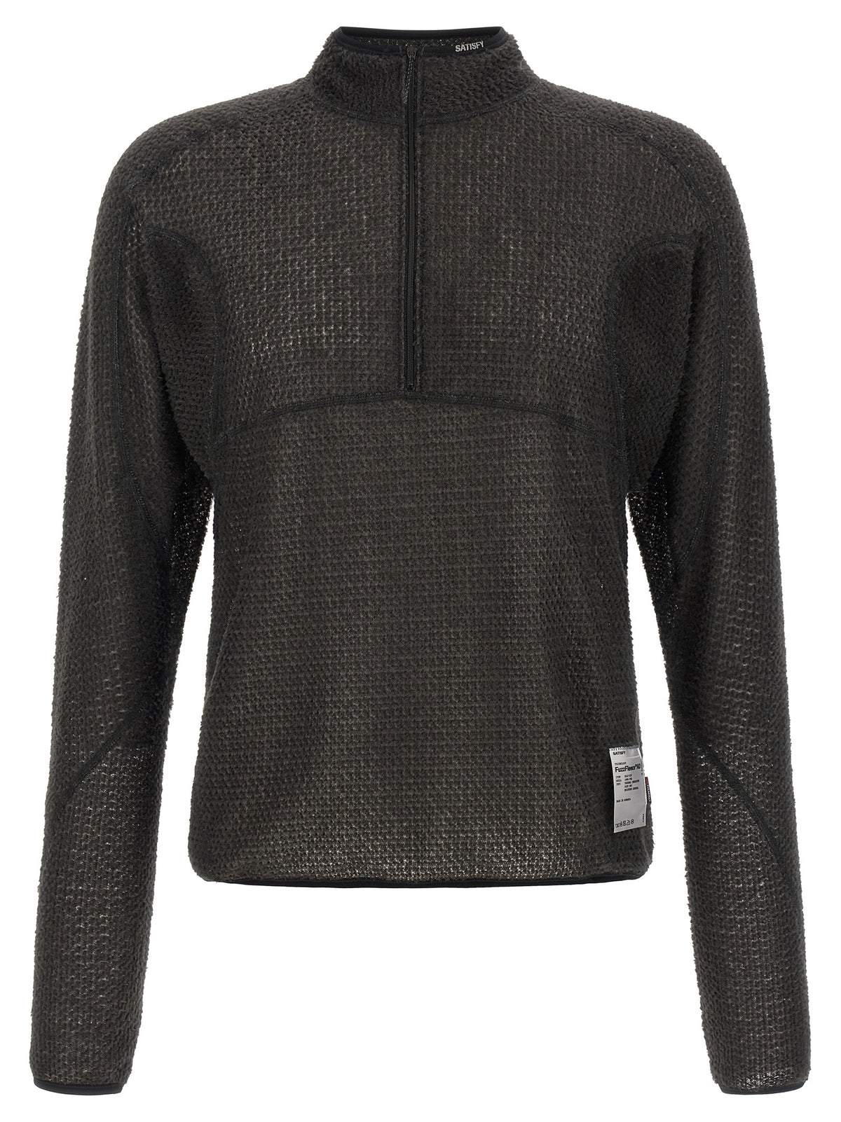 SATISFY Schwarzer Polyester-Sweatshirt