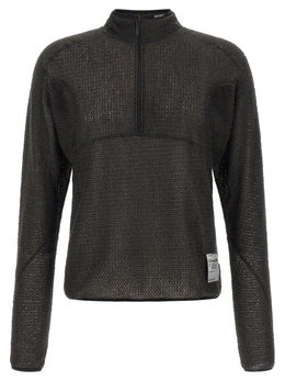 SATISFY Schwarzer Polyester-Sweatshirt