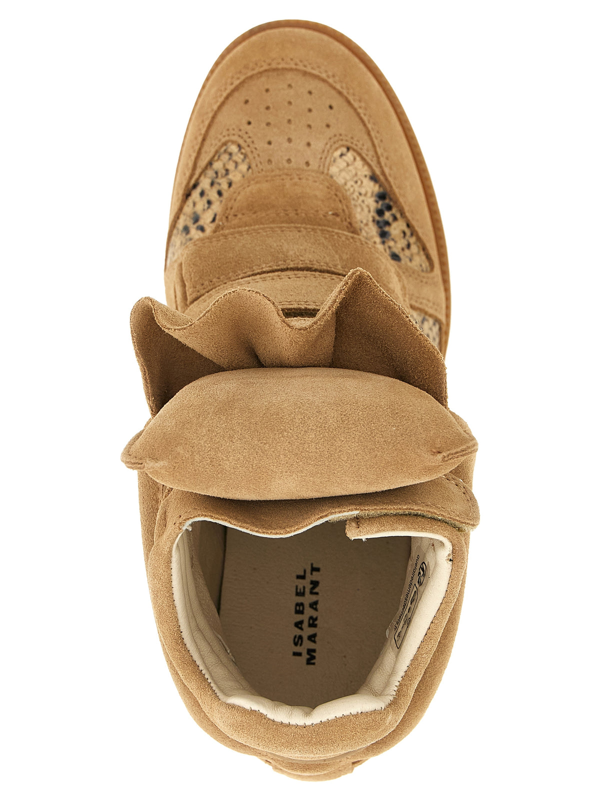 Isabel Marant Beige Cowhide Keilabsatz-Sandalen