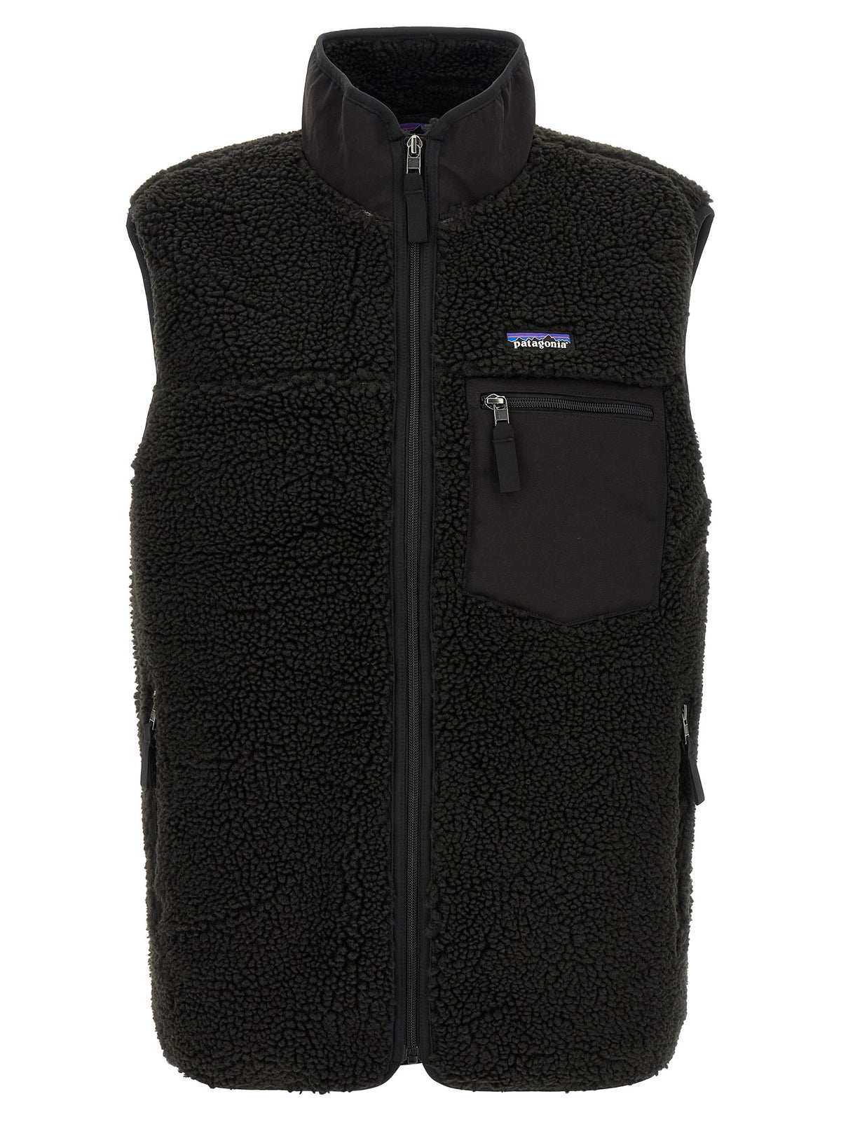 PATAGONIA Schwarze ärmellose Jacke aus Polyester