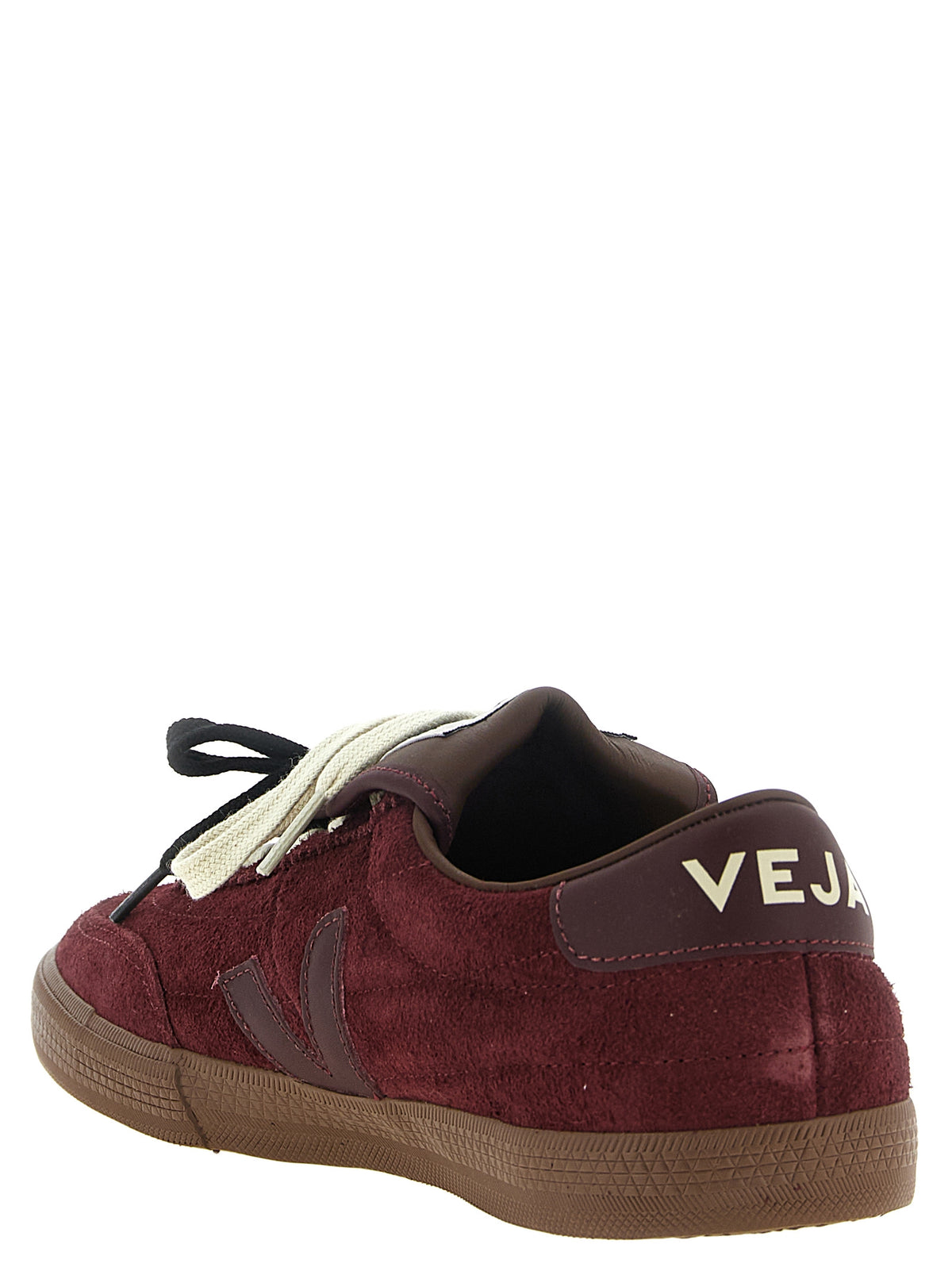 Veja Sneakers aus bordeauxrotem Kalbsleder