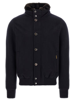 MooRER Blauer Wollbomber