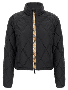 Burberry Schwarze Polyamid-Shell-Jacke