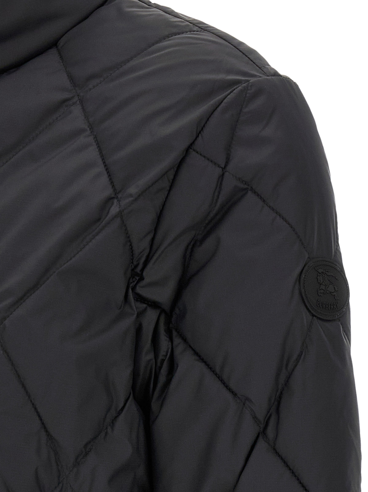 Burberry Schwarze Polyamid-Shell-Jacke