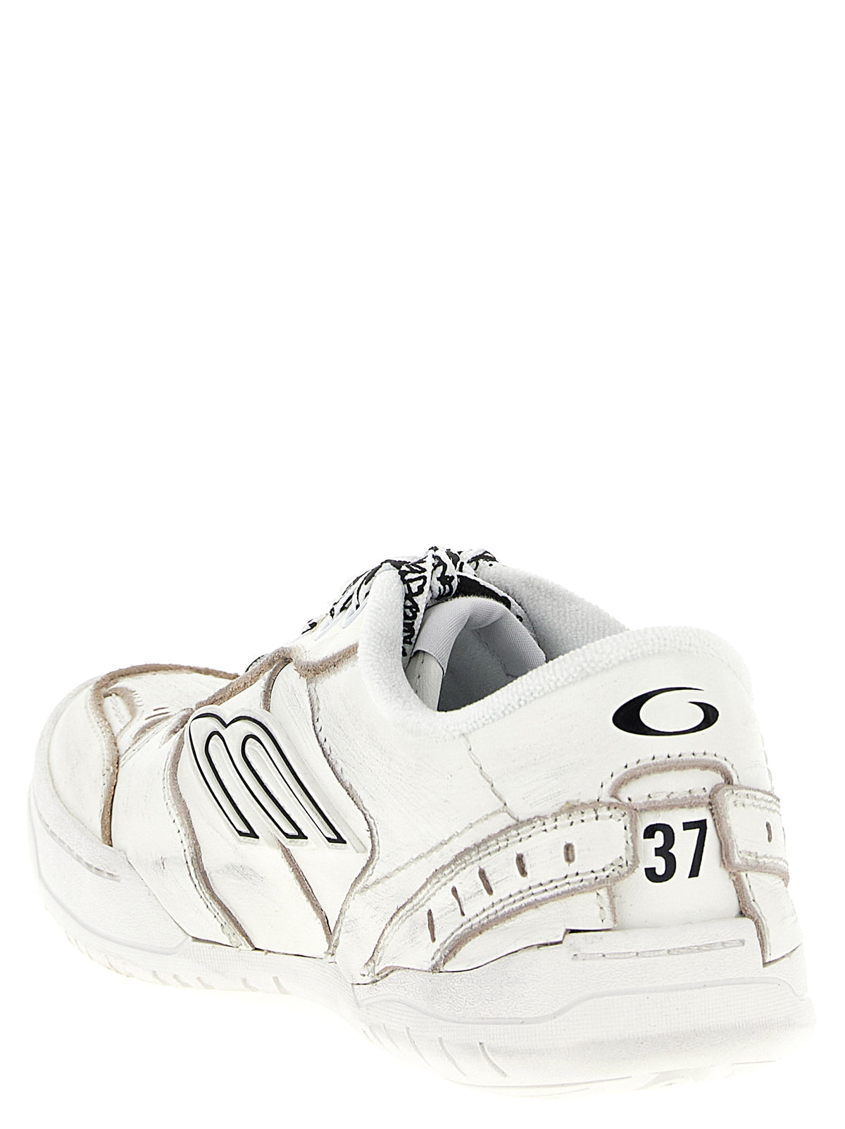 Balenciaga Weiße Kalbsleder-Sneaker im Athletic-Look