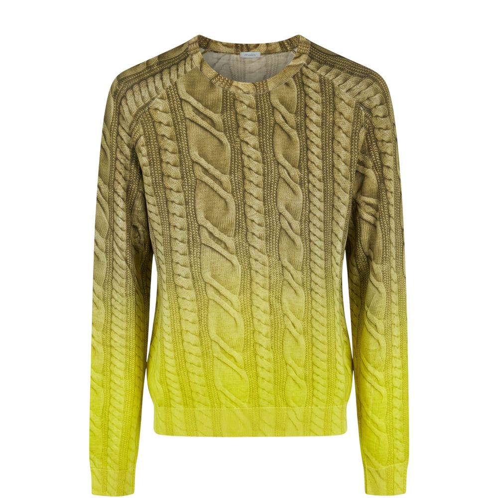 Malo Grüner Pullover aus Wolle für Männer