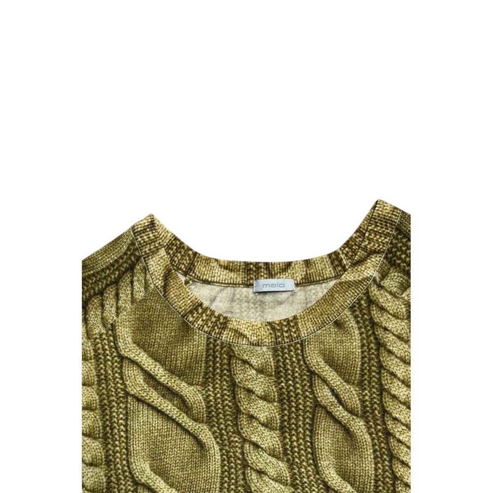 Malo Grüner Pullover aus Wolle für Männer