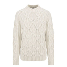 Malo Weißer Herren-Pullover aus Baumwolle