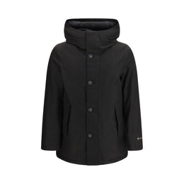 Woolrich Schwarzer Daunenparka aus Gänsedaunen