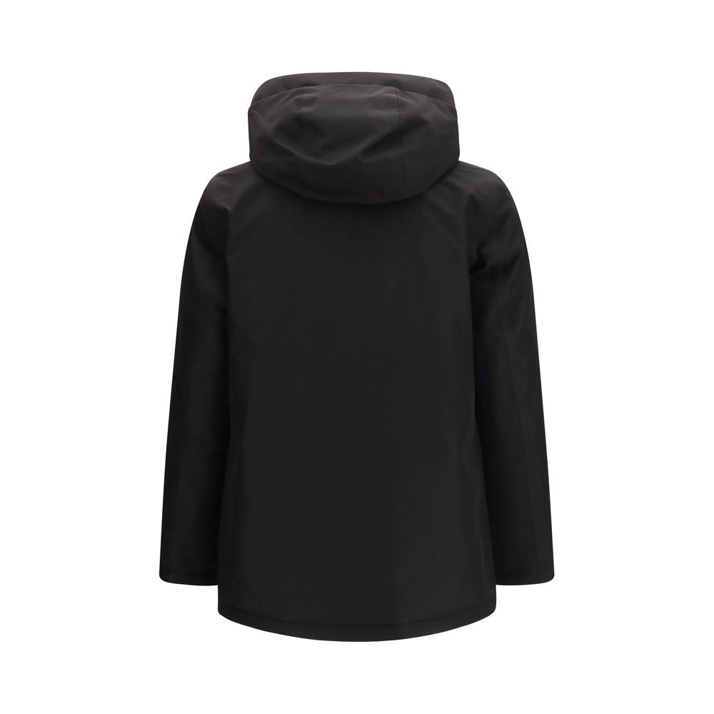 Woolrich Schwarzer Daunenparka aus Gänsedaunen