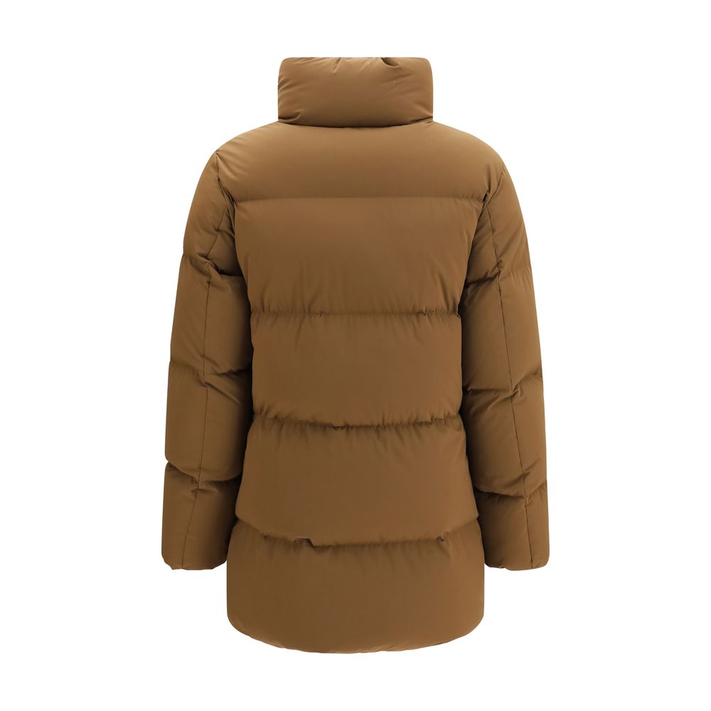 Woolrich Braune Daunenjacke aus Shell