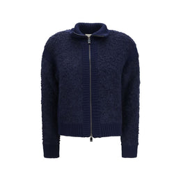 Jacob Cohen Blauer Cardigan aus Alpakawolle