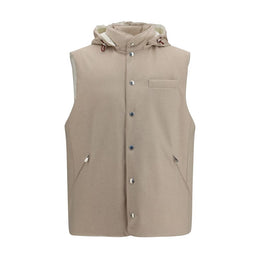 Brunello Cucinelli Beige Wool Oves Aries Weste
