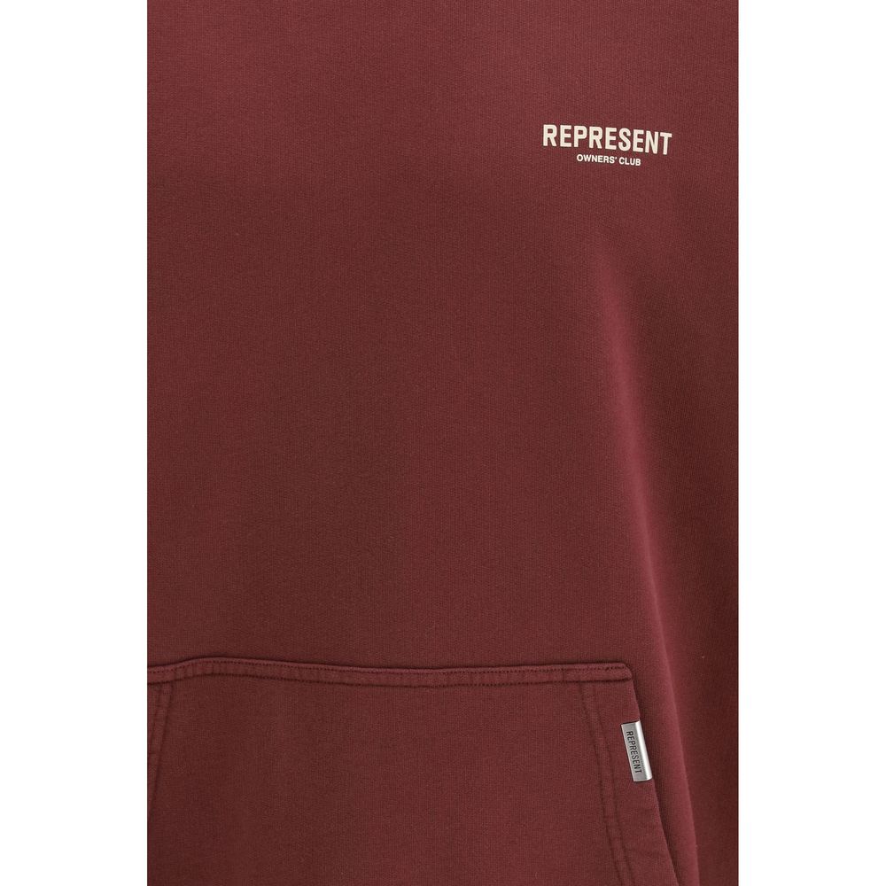 Represent Sweatshirt aus Baumwolle in Bordeaux