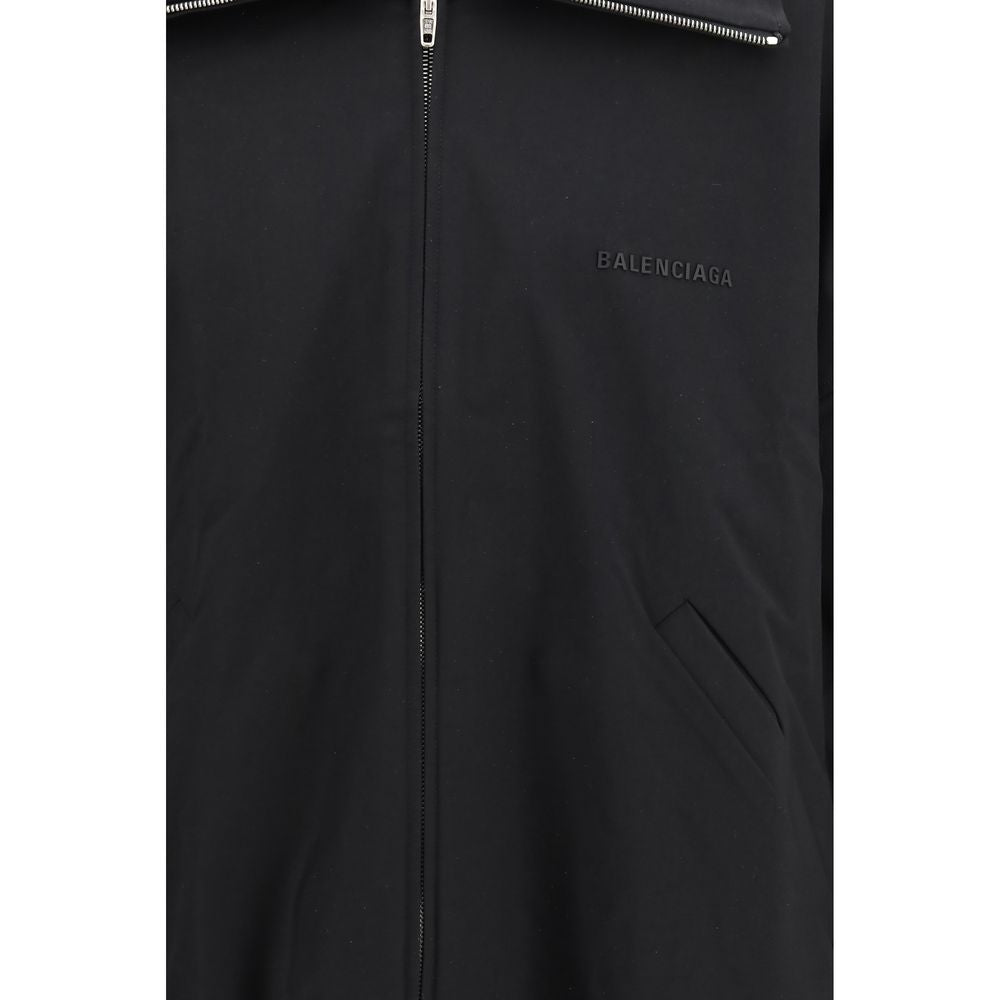 Balenciaga Schwarze Baumwoll-Shell-Jacke