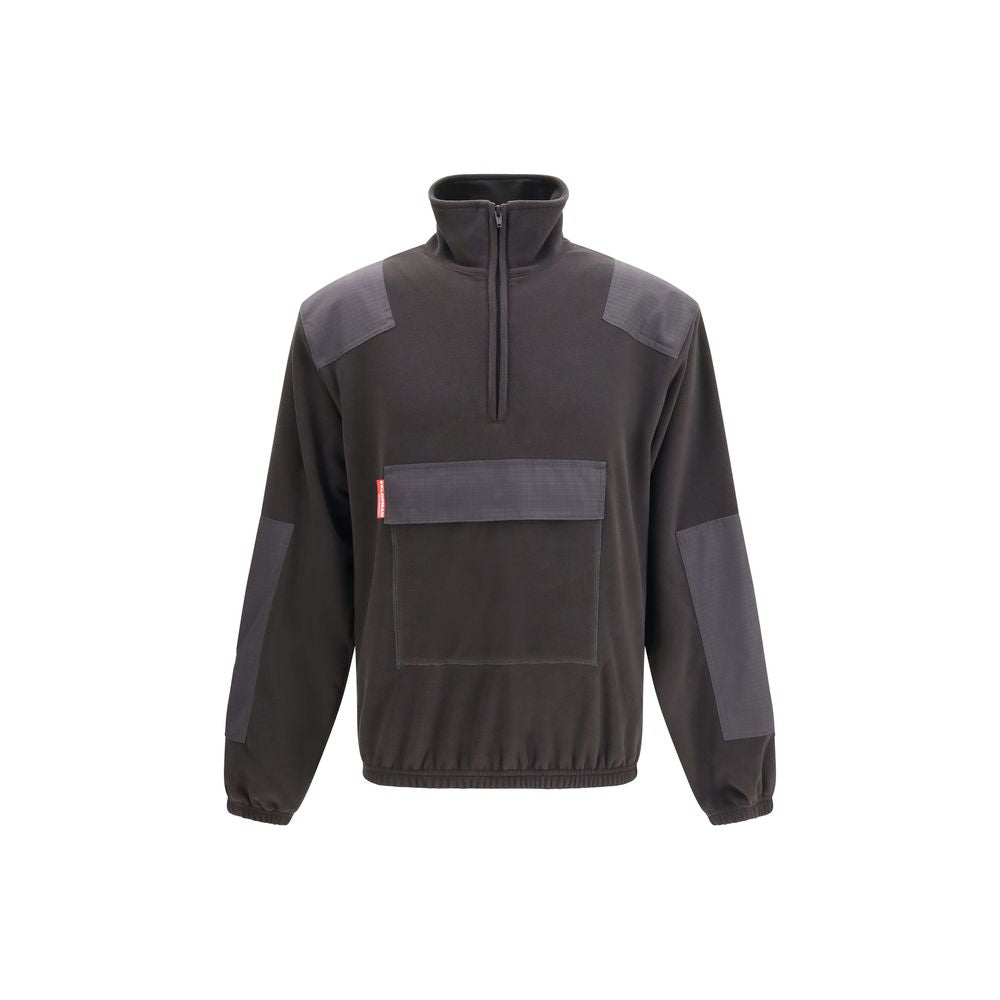 GR10K Schwarzer Polyester-Sweatshirt