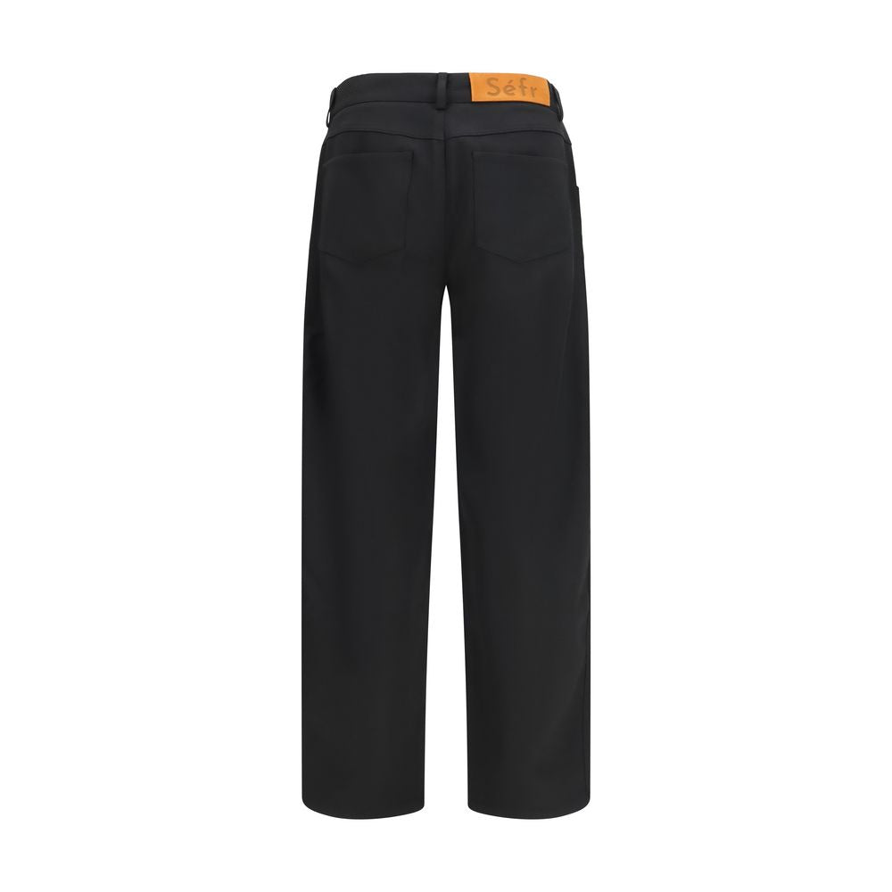 SÉFR Schwarze Freizeithose aus Polyester